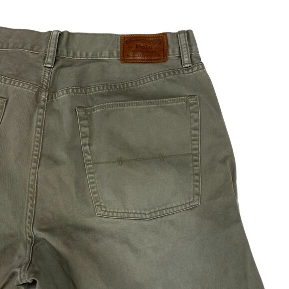 Polo Ralph Lauren Jeans Men 34x32 Denim 100% Cotton Flat Front Straight Leg - Picture 12 of 16